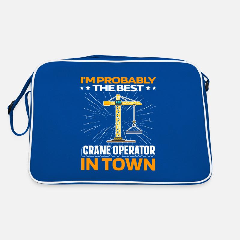 Crane driver Crane operator Retro Bag