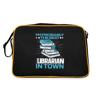 Bibliothécaire Lustig - Sac Retro - noir/or - Dos