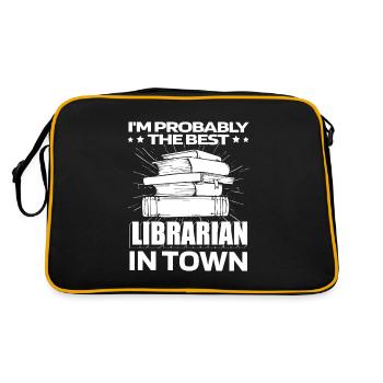 Bibliothécaire Lustig - Sac Retro - noir/or - Dos