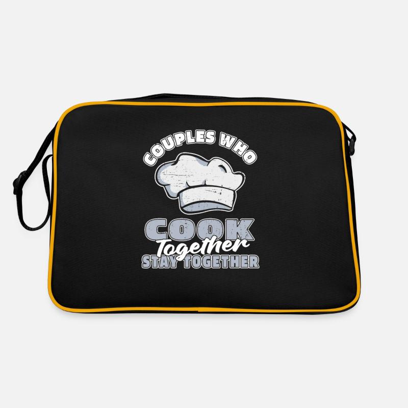 Koch Kochen Paar Retro Tasche