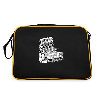 Spielmannszug Drums - Retro Tasche - Schwarz/Gold - Hinten