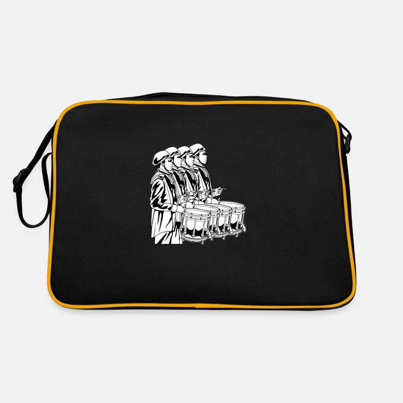 Spielmannszug Drums - Retro Tasche - Schwarz/Gold