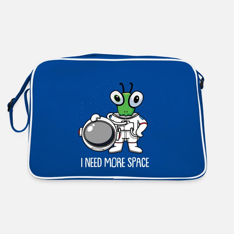 Mantis Gottesanbeterin Astronaut Retro Tasche