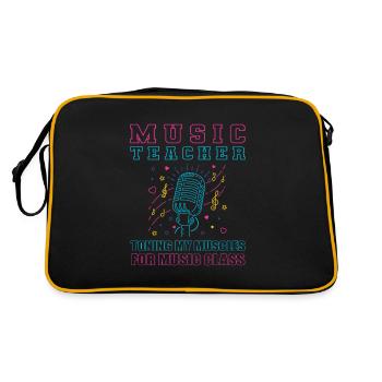 Professeur de musique Professeur de musique - Sac Retro - noir/or - Dos