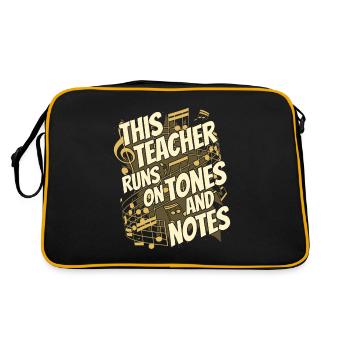 Professeur de musique Professeur de musique - Sac Retro - noir/or - Dos