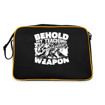 Professeur de musique Professeur de musique - Sac Retro - noir/or - Dos