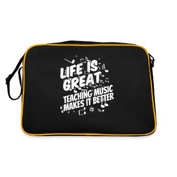 Professeur de musique Professeur de musique - Sac Retro - noir/or - Dos