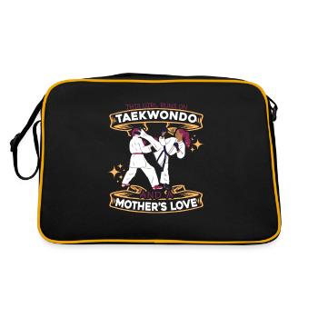Fille de Taekwondo - Sac Retro - noir/or - Dos
