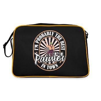 Painter Varnisher Humor - Retro Bag - black/gold - Back