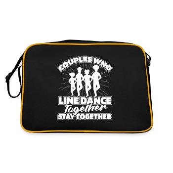Couple de danse en ligne - Sac Retro - noir/or - Dos