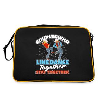 Couple de danse en ligne - Sac Retro - noir/or - Dos