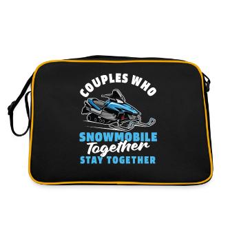 Snowmobile Snowmobile Pair - Retro Bag - black/gold - Back