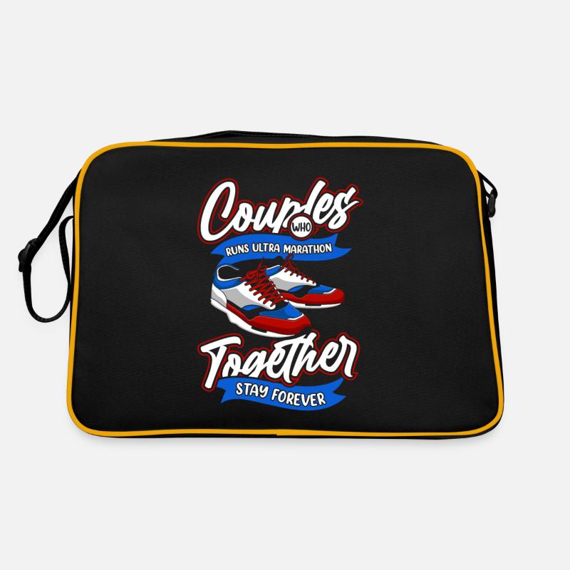 Ultramarathon Paar - Retro Tasche - Schwarz/Gold