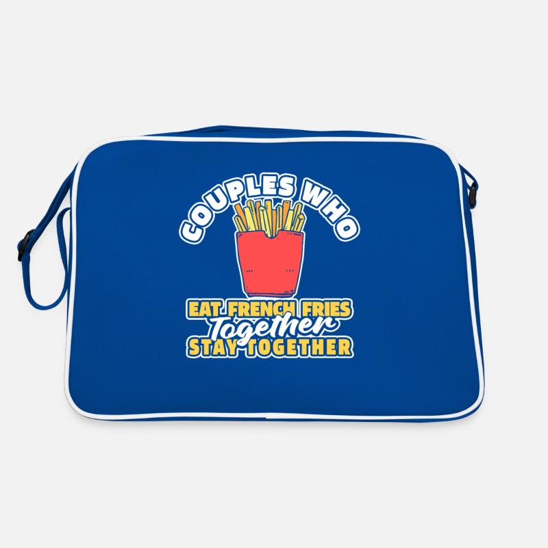 Français paire de frites Sac Retro
