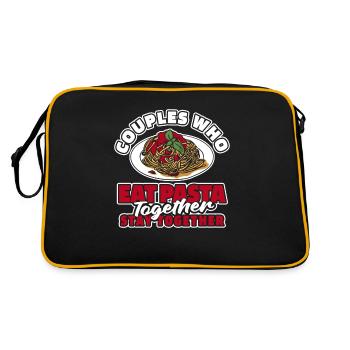 Pasta Paar - Retro Tasche - Schwarz/Gold - Hinten