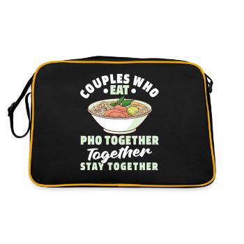 Pho Bowl Pair - Retro Bag - black/gold - Back