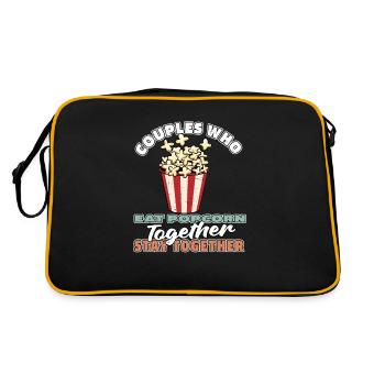 Popcorn Pair - Retro Bag - black/gold - Back