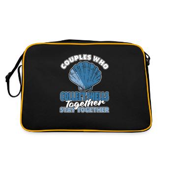 Paire de coquilles - Sac Retro - noir/or - Dos