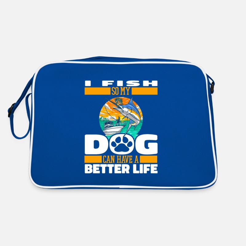 Chien de pêche à la ligne Sac Retro