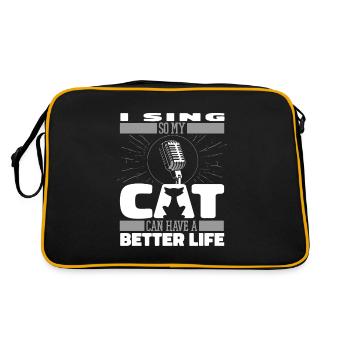 Chef de chœur Cat - Sac Retro - noir/or - Dos