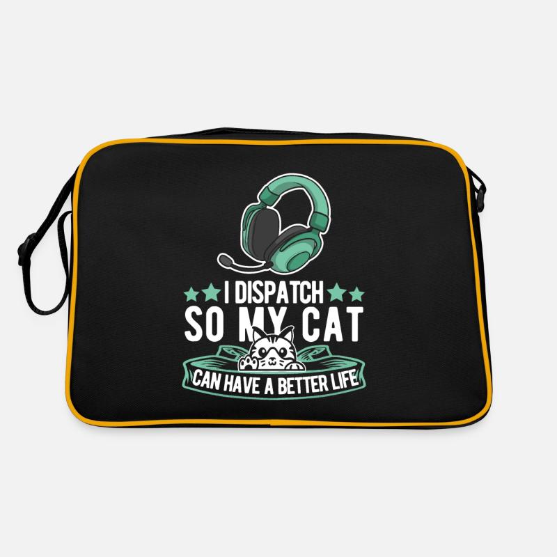 Emergency call control center cats Retro Bag