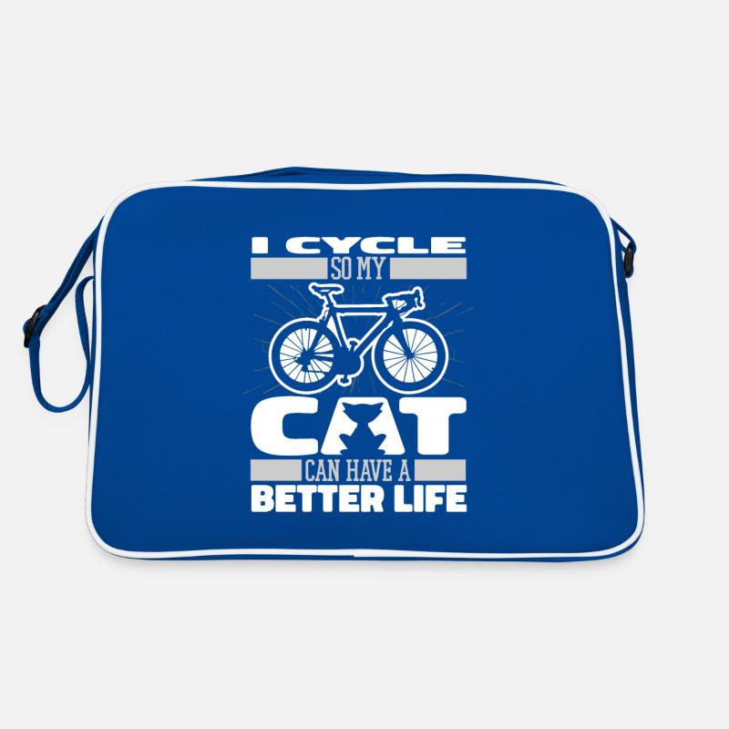 Vélo de route Cycliste Chat Sac Retro