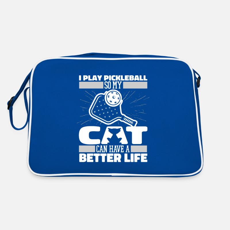 Pickleball Katze Retro Tasche
