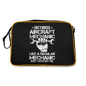 Mécanicien d’aéronefs à la retraite - Sac Retro - noir/or - Dos