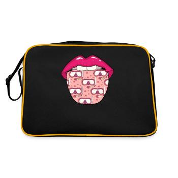 Snorkeling Lips - Retro Bag - black/gold - Back