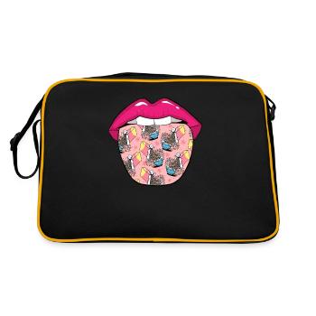 Breakfast Muesli Cereal Tongue - Retro Bag - black/gold - Back