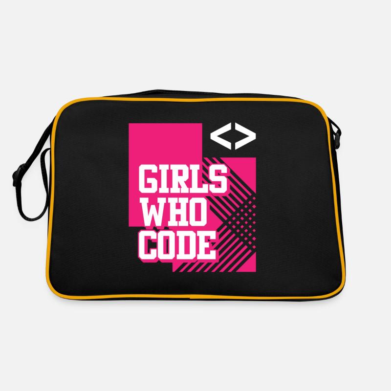 Developer Coder Programmer Girl Retro Bag