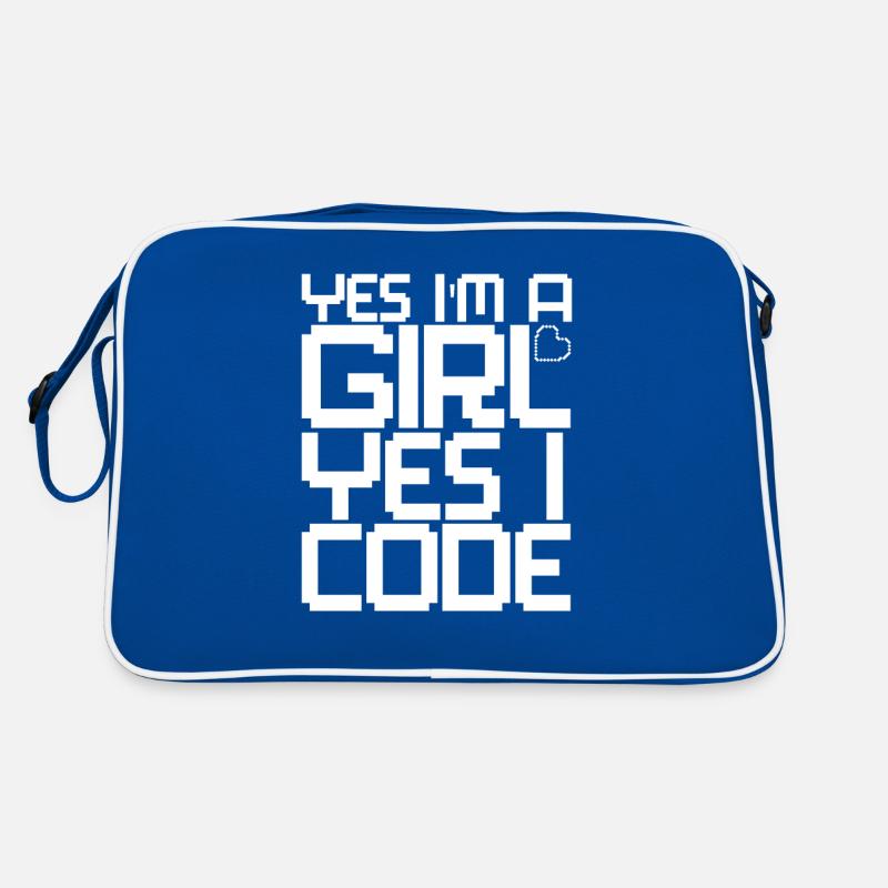 Developer Coder Programmer Girl Retro Bag