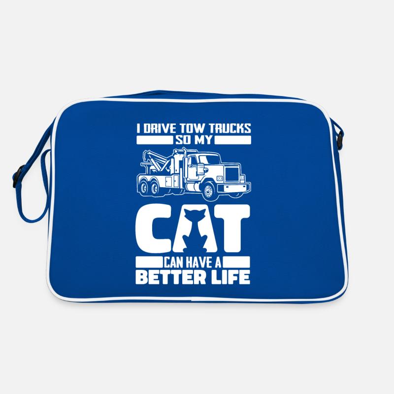 Abschleppdienst Abschlepper Katze Retro Tasche