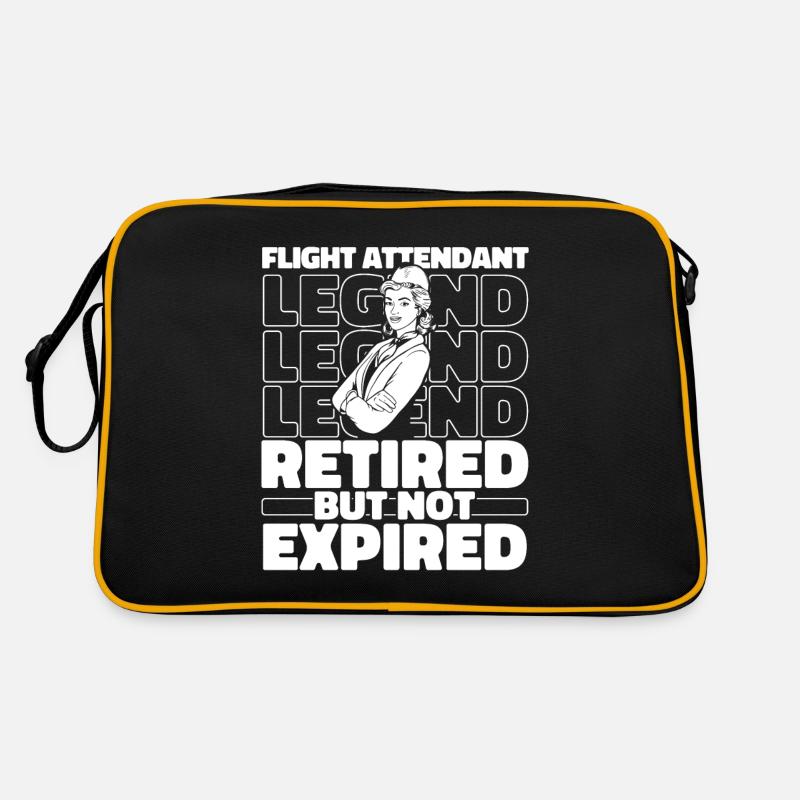 Flugbegleiter Stewardess Im Ruhestand Retro Tasche