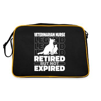 Assistant vétérinaire à la retraite - Sac Retro - noir/or - Dos