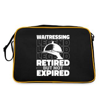 Serveur Serveuse à la retraite - Sac Retro - noir/or - Dos