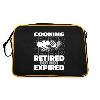 Chef cuisinier à la retraite - Sac Retro - noir/or - Dos