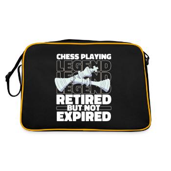 Retired chess - Retro Bag - black/gold - Back