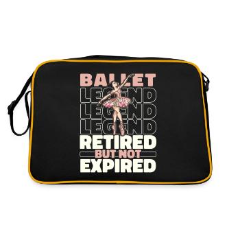 Balerina de ballet à la retraite - Sac Retro - noir/or - Dos