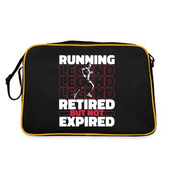 Coureur Joggeur Coureur à la retraite - Sac Retro - noir/or - Dos