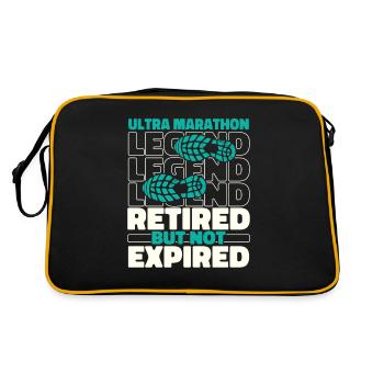 Ultramarathon in retirement - Retro Bag - black/gold - Back