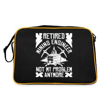 Ingénieur retraité Ingénieur minier - Sac Retro - noir/or - Dos