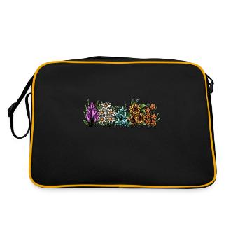 Hobbygärtner Garten - Retro Tasche - Schwarz/Gold - Hinten