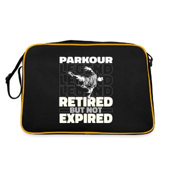 Parkour in retirement - Retro Bag - black/gold - Back