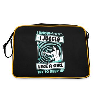 Jongler avec l’humour de jongleur - Sac Retro - noir/or - Dos