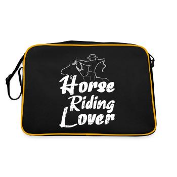 Horse Equestrian Sport Endurance Riding - Retro Bag - black/gold - Back