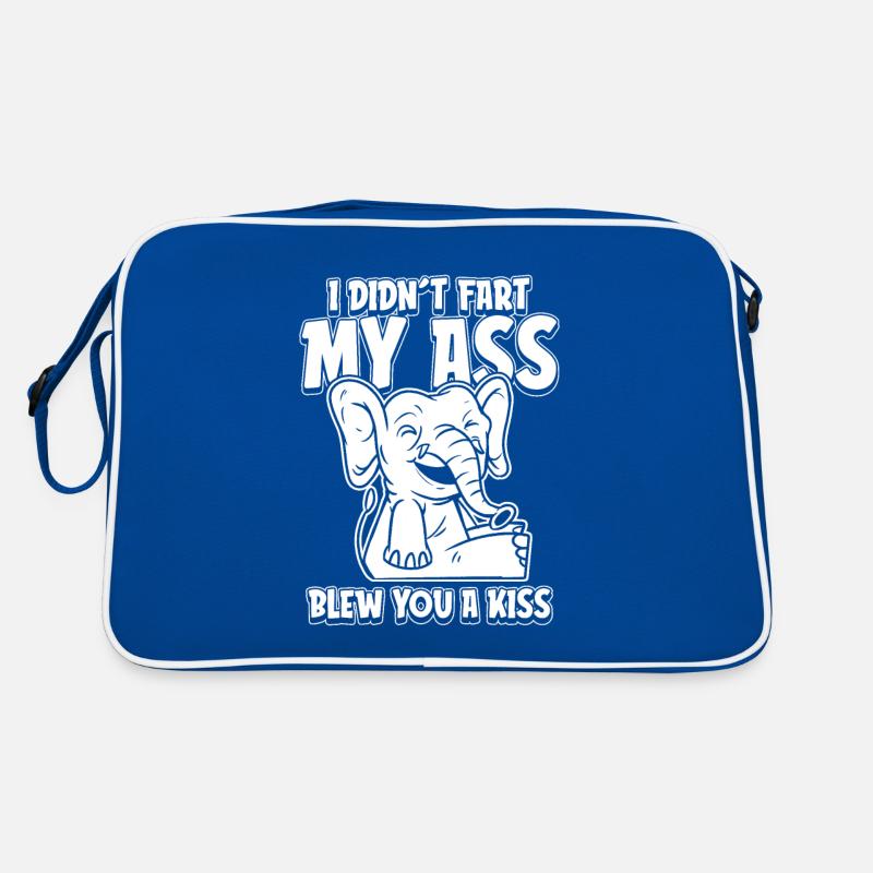 Elephant Funny Retro Bag