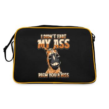 Sports équestres à cheval drôle - Sac Retro - noir/or - Dos