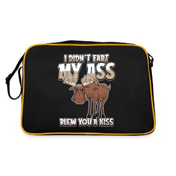 Elk drôle je n’ai pas pété mes fesses t’a soufflé un baiser - Sac Retro - noir/or - Dos
