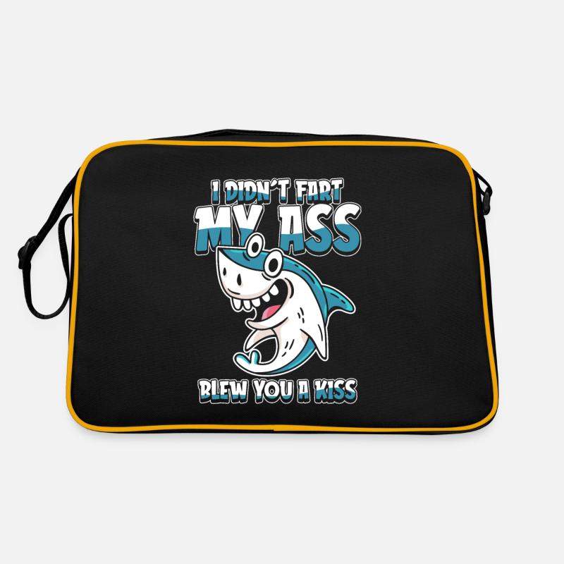 Haifisch Lustig Retro Tasche